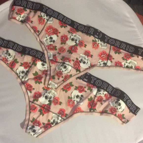 torrid Other - 2 Pairs NWT Torrid size 4 Sexy Thong Panties Skull